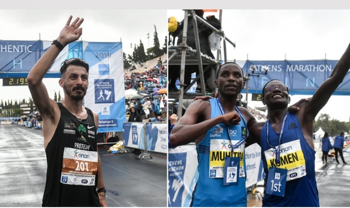 37ος Μαραθώνιος: Δυο Κενυάτες και ένας Έλληνας στο βάθρο των νικητών