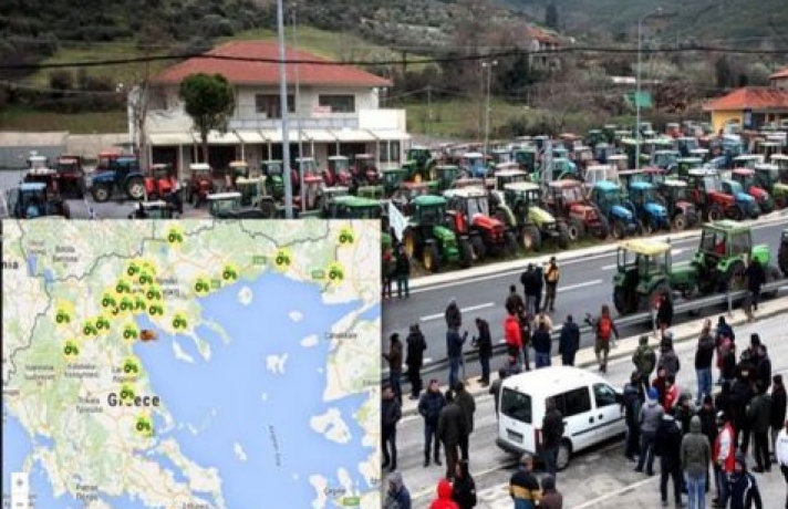 Μπλόκα σε όλη την χώρα: Παραλύει η Ελλάδα, στους δρόμους οι Αγρότες!