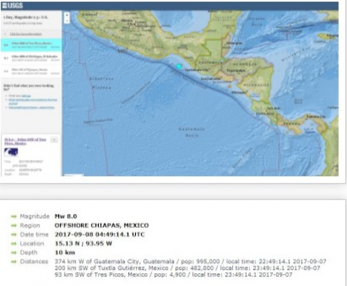 Συμβαίνει τώρα: Σεισμός 8 Ρίχτερ στο Μεξικό