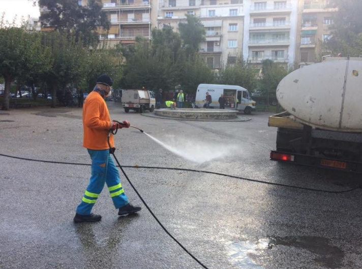 Στην πλατεία Κανάρη στην Κυψέλη δράσεις καθαριότητας και αποκατάστασης από τον Δήμο Αθηναίων