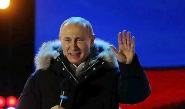 Τσάρος ο Πούτιν για τέταρτη φορά πρόεδρος στη Ρωσία με ποσοστό 76,65%