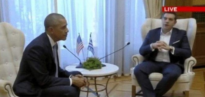 Εγινε viral το... παραλίγο χασμουρητό του Τσίπρα μπροστά στον Ομπάμα [βίντεο]