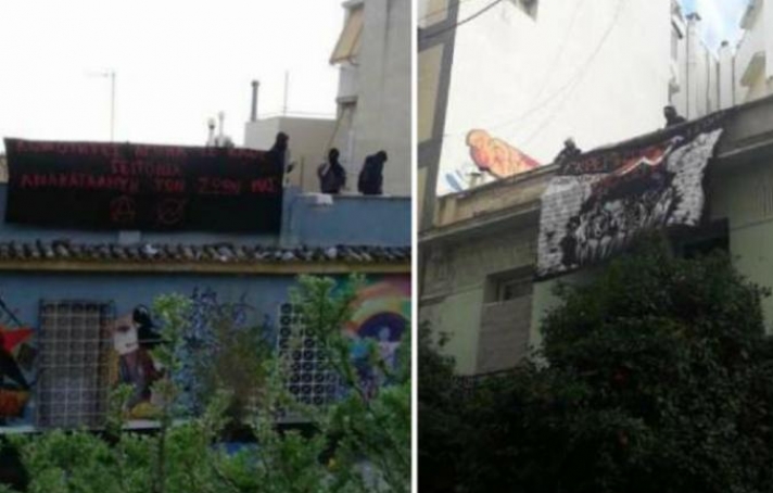 Ένταση στο Κουκάκι: Αντιεξουσιαστές ανακατέλαβαν τα κτίρια στην Ματρόζου και στην Παναιτωλίου - Εισβολή της αστυνομίας