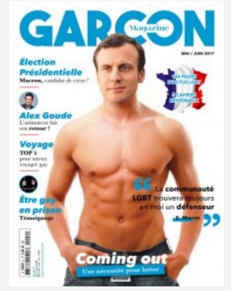 Ημίγυμνος ο Μακρόν σε γαλλικό περιοδικό!