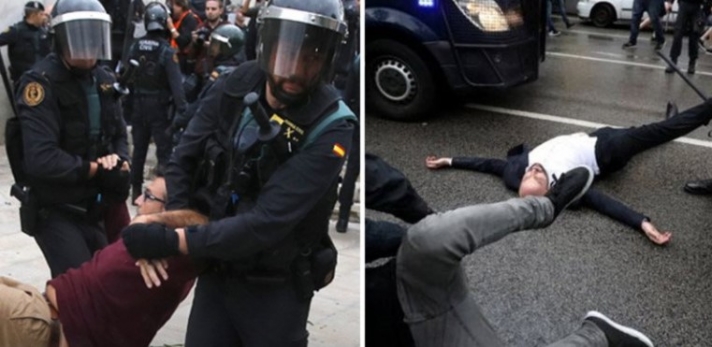 Σοκ στην Καταλονία: Πλαστικές σφαίρες, ξύλο και πάνω από 761 τραυματίες από την επίθεση της αστυνομίας