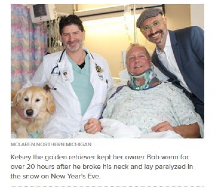 Στις ΗΠΑ Σκύλος κράτησε ζωντανό μέσα στο χιονιά το τραυματισμένο αφεντικό του για 20 ώρες
