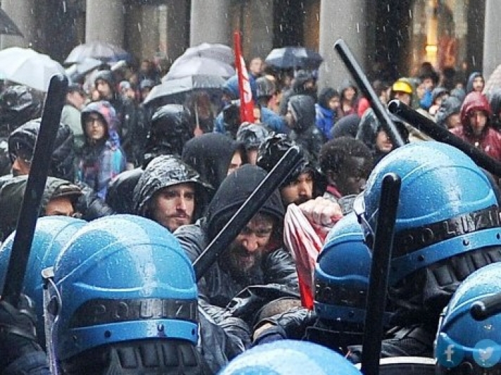 Ιταλία: Σοβαρά επεισόδια μέσα και έξω από την γερουσία