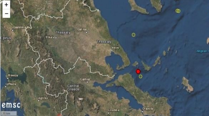 Σεισμός 4,3 Ρίχτερ στο θαλάσσιο χώρο της Σκιάθου - Αισθητός και στην Αττική