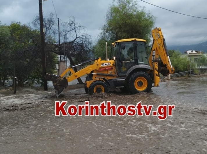 Πλημμύρισαν σπίτια και έκλεισαν δρόμοι στην Κορινθία! (ΒΙΝΤΕΟ)