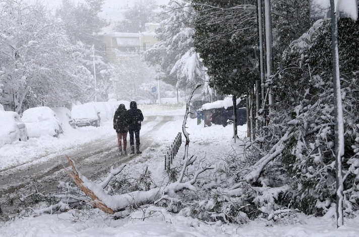 ΕΜΥ: Ηταν ο μεγαλύτερος χιονιάς της τελευταίας 40ετίας - Χιόνιζε επί 36 ώρες στην Αττική