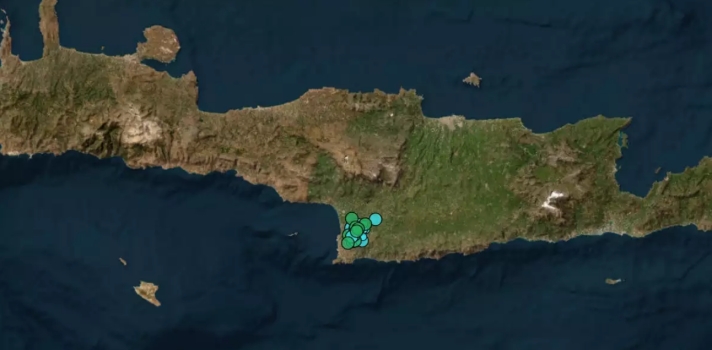 Σεισμός 4,5 ρίχτερ στην Κρήτη τα ξημερώματα